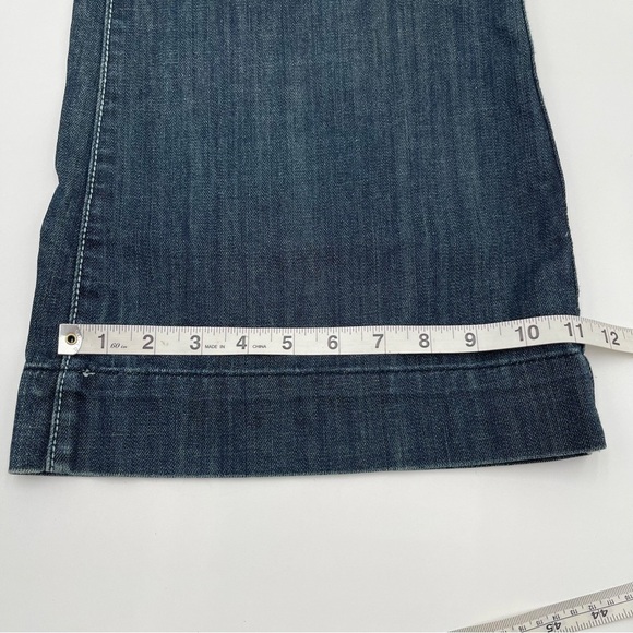 575 Jeans Womens 29 x 32 Wide Leg Flare Bottoms Denim Penny Button Dark Wash - Picture 14 of 14